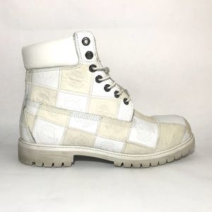 Patchwork timberland field boots Clearance